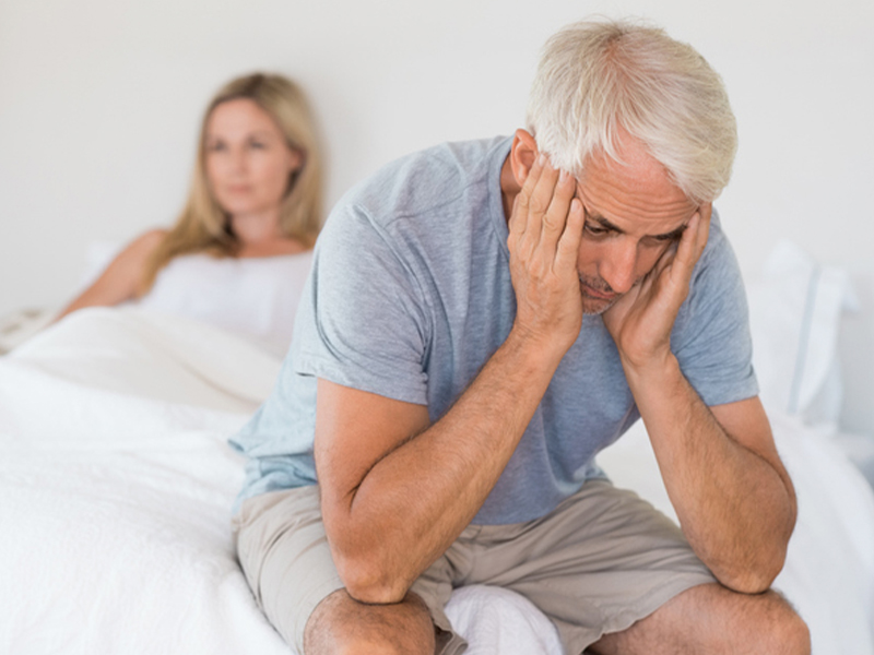 old couple having problem with Erectile Dysfunction