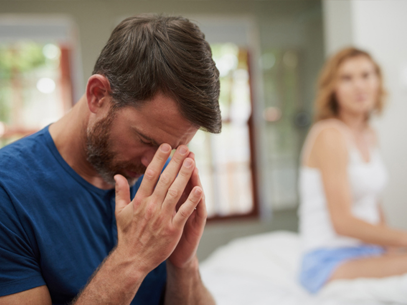 old couple having problem with Erectile Dysfunction