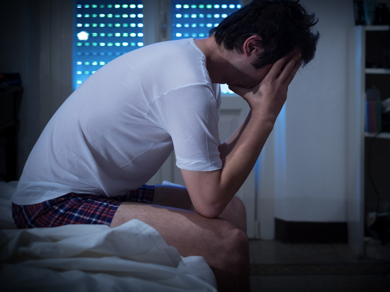 a man frustrated because of premature ejaculation